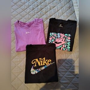 Nike Kids' Short Sleeve Shirts - Purple & Black - 3-Pack Variety